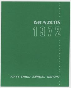 Document - Grazcos Annual Report, Grazcos Co-operative Limited, 1972