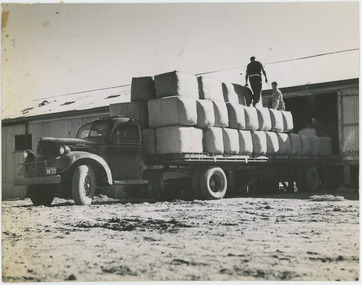 Photograph - Loading Wool Bales, 1960s