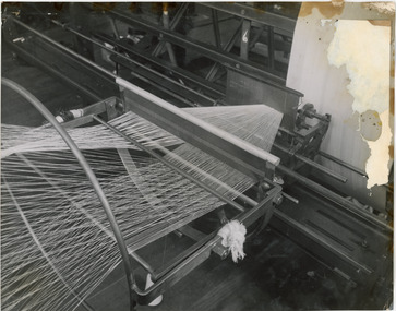 Photograph - Close-up of Warping Machine, 1960s