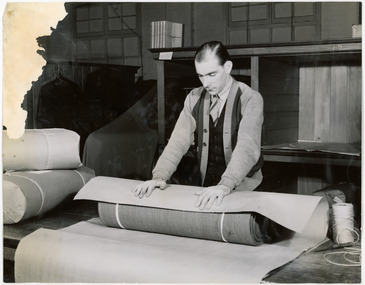 Photograph - Packing Wool Textiles, 1960s