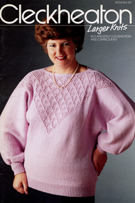 Book - Pattern Book, Cleckheaton Larger Knits, Cleckheaton, 1990s