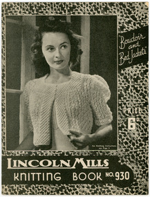 Book - Pattern Book, Lincoln Mills, No. 930, Lincoln Mills (Australia) Limited, c.1950s