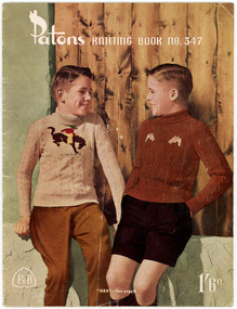 Book - Pattern Book, Patons Knitting Book, No. 347, Patons and Baldwins, 1950s