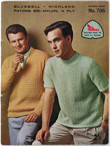 Book - Pattern Book, Patons Knitting Book, No.706, Patons and Baldwins, 1960s