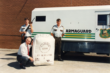 Photograph - Armed Guards with Million Dollar Bale, 11 January 1995