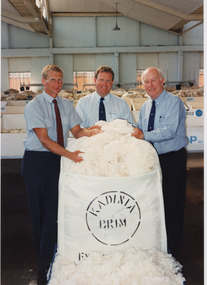 Photograph - Million Dollar Bale, National Wool Centre, Geelong, 11 January 1995