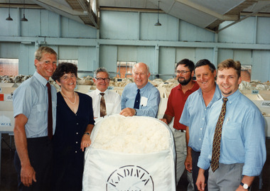 Photograph - Million Dollar Bale, National Wool Centre, Geelong, Gordon Robertson, 11 January 1995