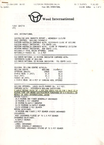 Document - Australian Wool Markets Report, Wool International, 11 January 1995