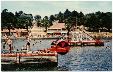 Postcard - Eastern Beach Pool, Geelong, Nucolorvue Productions Pty Ltd, 1970s