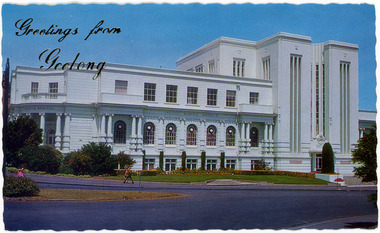 Postcard - The Bostock and Lascelles Memorial Textile College, Geelong, H. L. Chapman, 1960s