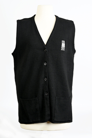Textile - Black Woollen Vest, 2000s