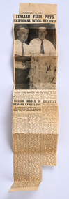 Newspaper - Italian Firm Pays Seasonal Wool Record, 8 February 1961