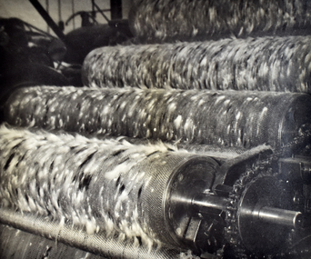 Photograph - Wool Processing, Returned Sailors and Soldiers Mill, Norm Holroyd, 1960's - 1970's