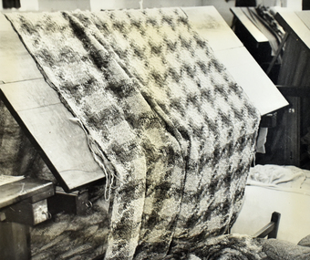 Photograph - Mending Table, Returned Sailors and Soldiers Mill, Norm Holroyd, 1960's - 1970's
