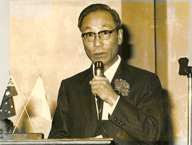 Photograph - F. Nunami, President, Nippon Keori Kaisha Ltd, 1981