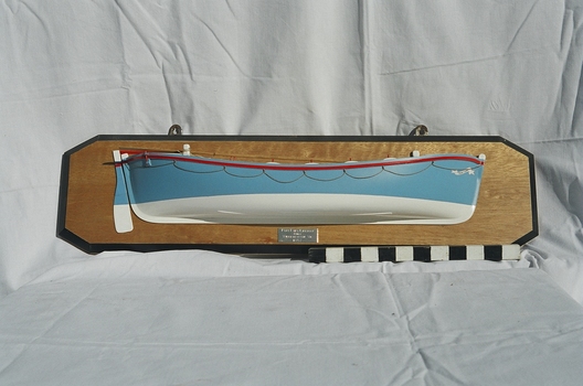 Half model of Port Fairy Life Boat 1857, used to scale up to construct full size life boat.