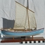 Scale Model of Port Fairy Life Boat rigged with sail.