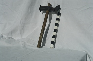 Swaging Hammer has conical head which can be used to shape or deform metal.