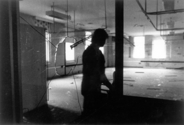 Queen Victoria Hospital Lonsdale Street post-1987 or 1990s, b/w photograph, 1996