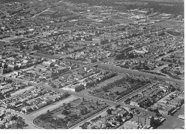 Postcard - Aerial view, City of Port Phillip, South Melbourne, 1900