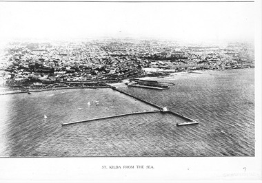 Photograph - Aerial view, St Kilda from the Sea