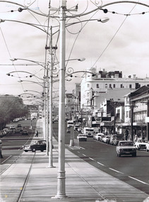 Postcard - Photograph of streetscape, Fitzroy St, St Kilda