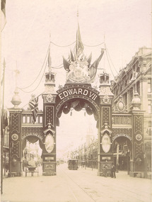 Photograph - Monument, CJ Frager, Edward VII Coronation Arch, Princes Bridge, 1901
