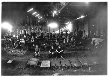 Photograph - Photograph industrial, Barge, Galliers and Klaer Iron and Brass Foundry, 1925