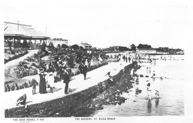 Photograph, The Rockery, St Kilda Beach, c. 1915