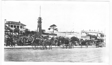 Postcard, Boer War Memorial, Alfred Square, Esplanade East, c. 1890