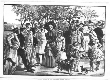 Artwork, other - Lithograph, St Kilda Esplanade, 20/05/1882