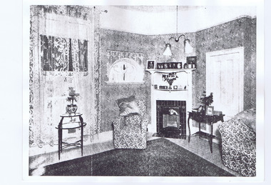 Photograph, Private Sitting Room, 14 St Leonards Avenue, St Kilda, c. 1915-1916