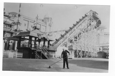 Postcard, Luna Park Jack and Jill slide