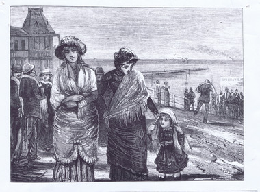 Photograph - Lithograph, The Argus, The St Kilda Baths, 28/01/1882