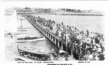 Photograph, Kellett&Co, Out on the Pier. St Kilda Melbourne, 2/11/1926