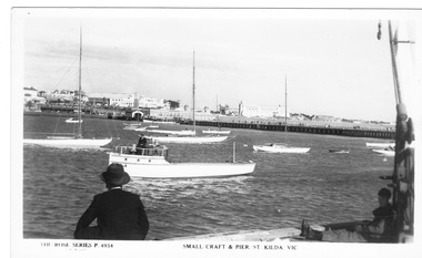 Postcard, Rose Series Postcard, St Kilda Pier, 1930s
