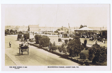 Card, Albert Park Beach, 1920