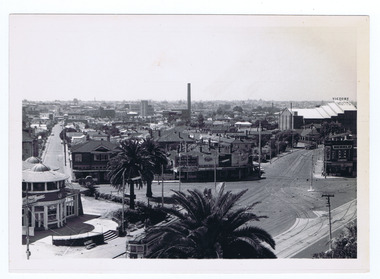 Photograph, Junction of Acland & Carlisle Sts, 1950s
