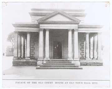 Postcard, Michael Belgrove, Old Court House, 1862