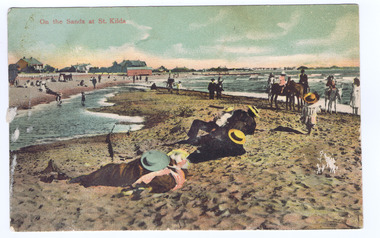 Photograph, St Kilda Beach, c. 1906