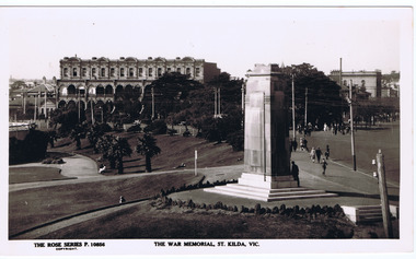 Photograph, The War Memorial, St Kilda