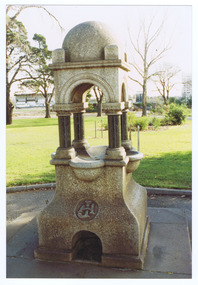 Postcard, Jesse Fairchild drinking fountain