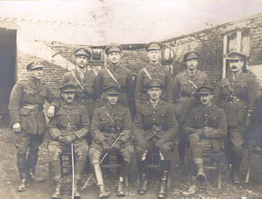 Photograph, Kenneth Mickle and brother officers