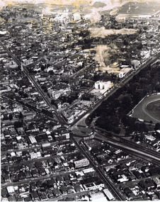 Photograph, Aerial view of St Kilda Junction, c. 1970?