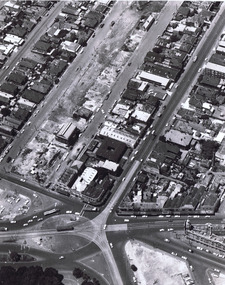 Photograph, Aerial view of St Kilda Junction, c. 1967(?)