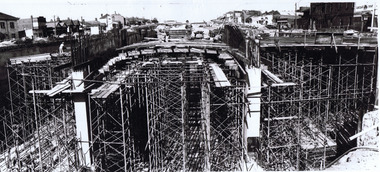 Photograph, St kilda Junction Construction Wellington St, St Kilda Junction, c. 1967