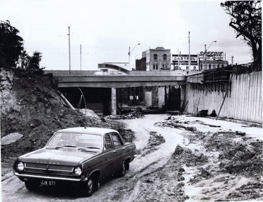 Photograph, Queens Rd underpass, St Kilda Junction, 18/08/1968, c. 1968