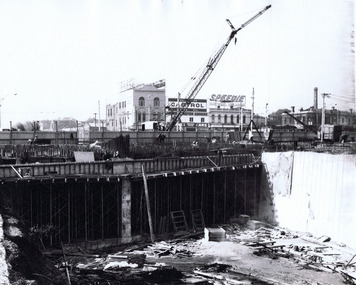 Photograph, Queens Way underpass under construction, c. 1967