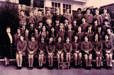 Photograph, Form 1F, Elwood Central School, 1971