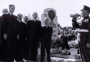 Photograph, Jacka Memorial Service, c. 1950